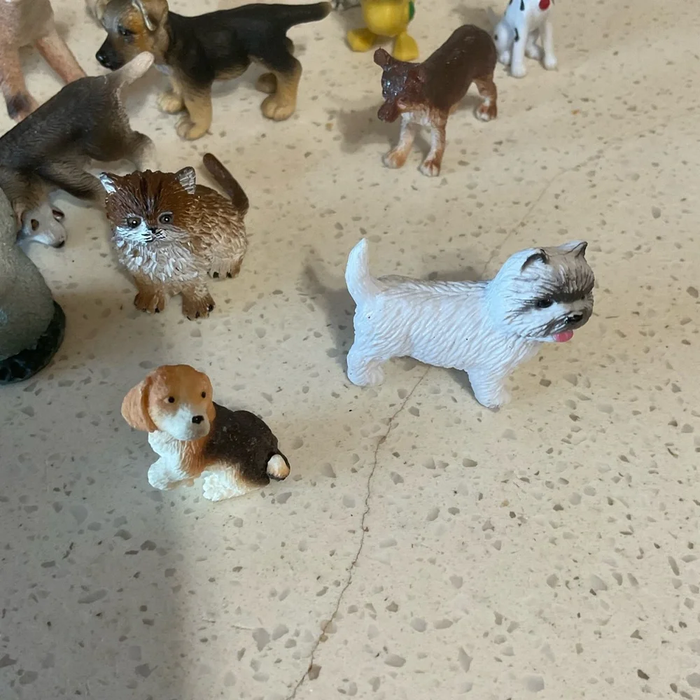 Assorted Small Pet Figurines Set